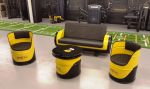 Ölfass-Theke für Fitness-Studio Spezialanfertigung von Kunden Keep Calm and Carry On - Ölfaß Stuhl Motoroe...